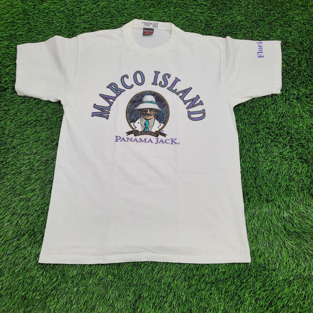 Vintage Marco-Island Panama-Jack Shirt Large 21x29 Florida